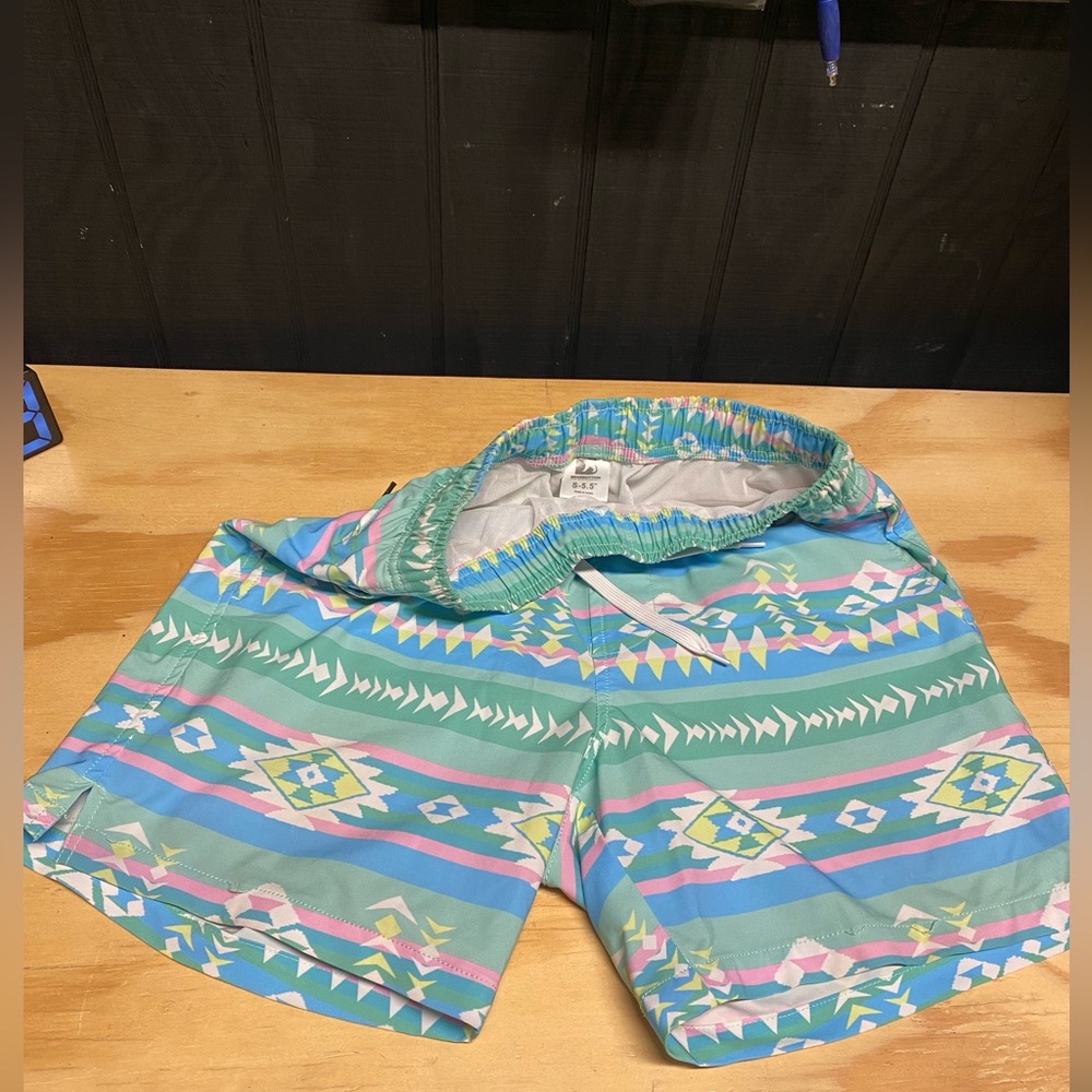 5.5 Inseam Bearbottom Swim Trunks